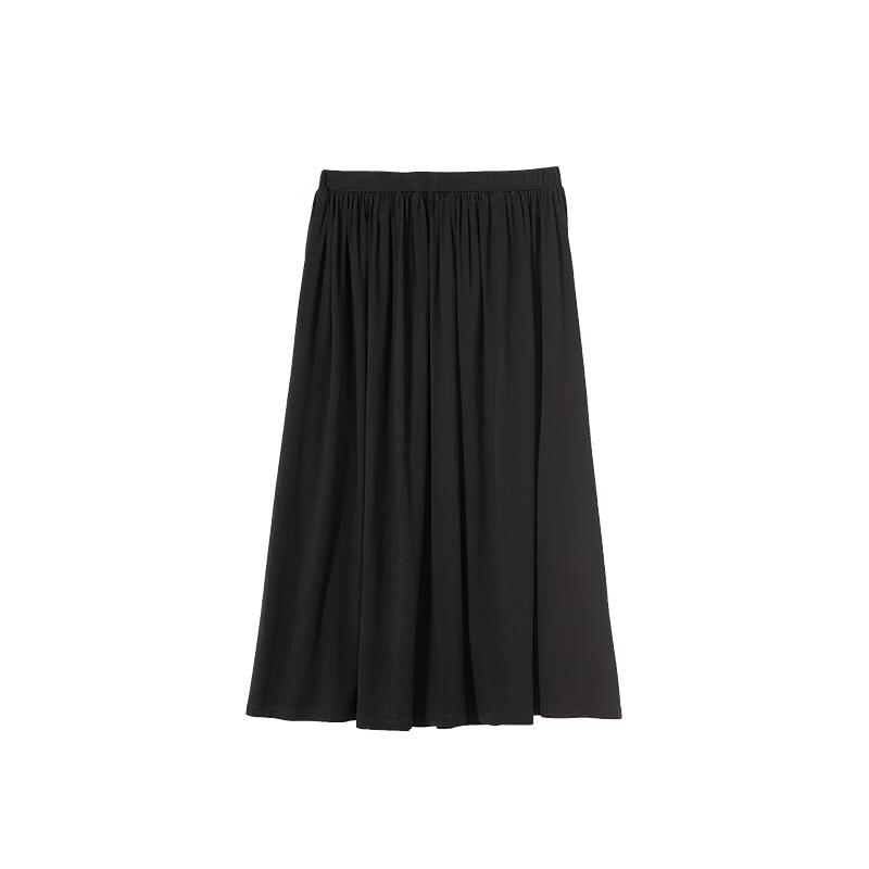 Langzi Pleated A-line Midi Skirt