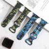For Apple Watch Band Ultra 8 SE 7 6 5 Silicone Strap iWatch 49mm 40mm 45mm 41mm 42mm Camouflage pattern Wristband belt Bracelet
