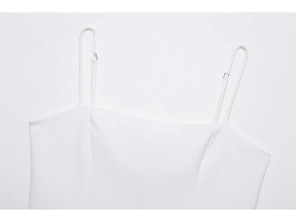 Women's Spring 2025 Color Block Patchwork Poplin Camisole Tank Top