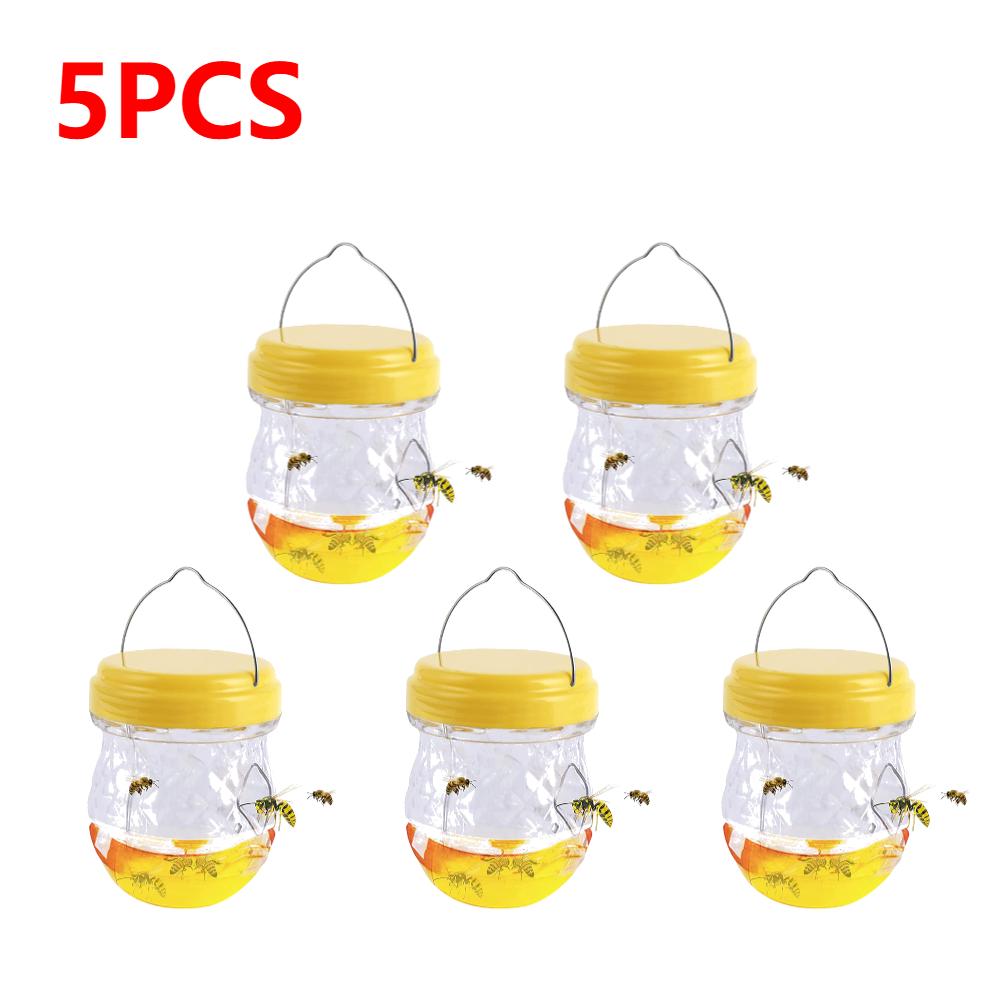 1-10pcs Hornet Trap Hanging Hornets Bee Fly Catcher Wasp Repellent Reusable Non-toxic Pest Control for Home Farm Garden Supplies