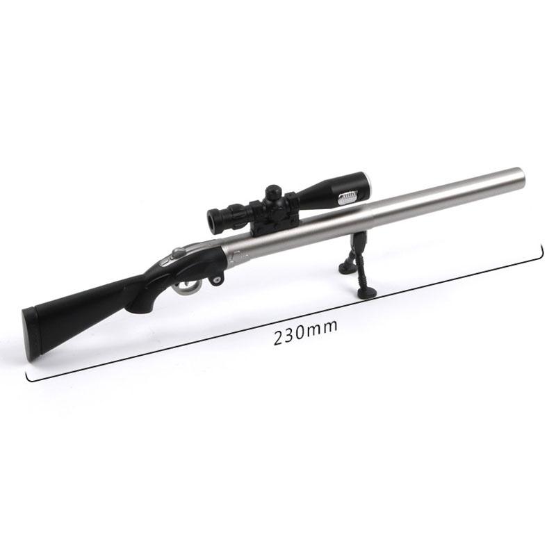 LED Light Creative Sniper Rifle Modeling Gel Pen Weapons Black Refill 0.38mm Kids Gift Toys Stationery School Supplies.