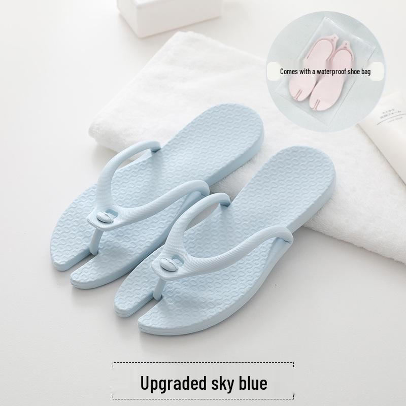 

Yi Zhi Yuan Unisex Travel & Beach Folding Slippers - Upgraded Version for Swimming & Business Trips XS світло-синій колір
