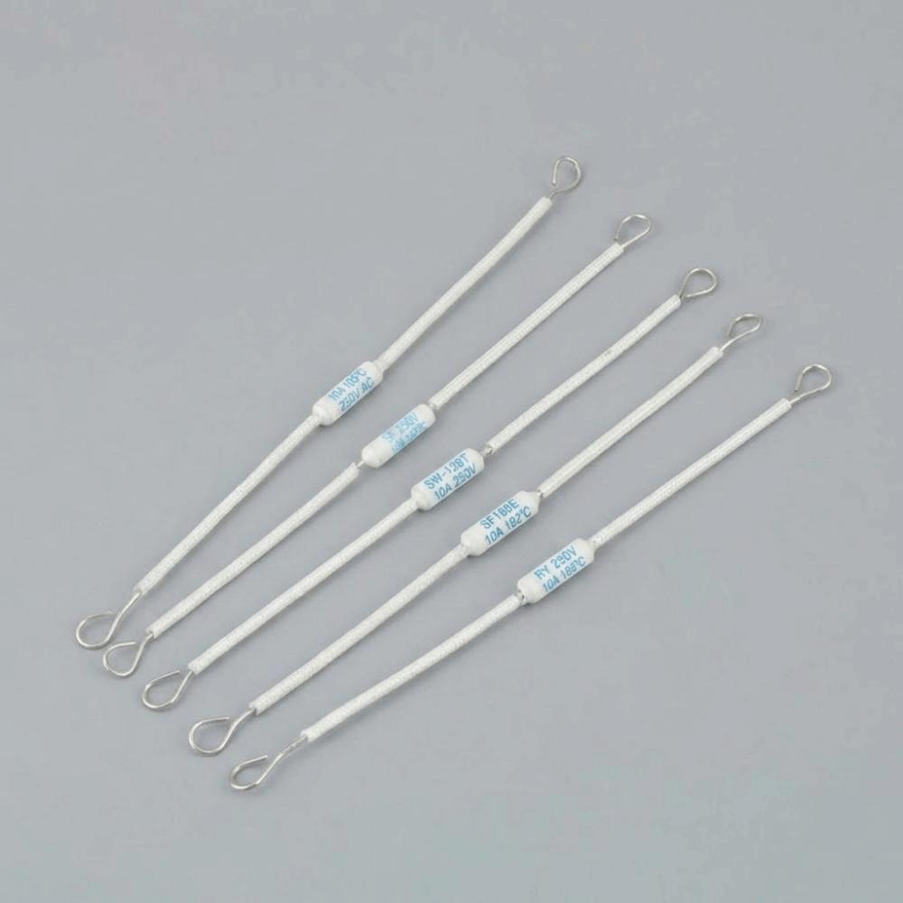 5/10Pcs RF250V Thermal Fuse 185 Degree Short Circuit Protection Ceramic Fuse 10A Safe Protection Rice Cooker Fuse