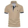 Trend Hub Embroidery 35% Cotton Polo Shirts for Men Casual Solid Color Slim Fit Mens Polos New Fashion Men Clothing