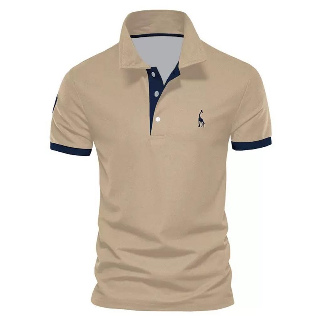 Trend Hub Embroidery 35% Cotton Polo Shirts for Men Casual Solid Color Slim Fit Mens Polos New Fashion Men Clothing