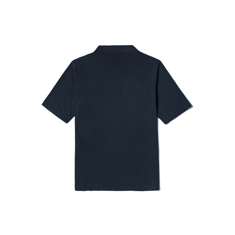 Timberland UV Protection Moisture-Wicking Polo Men tops Deep-Sapphire-Blue A2NAX-433