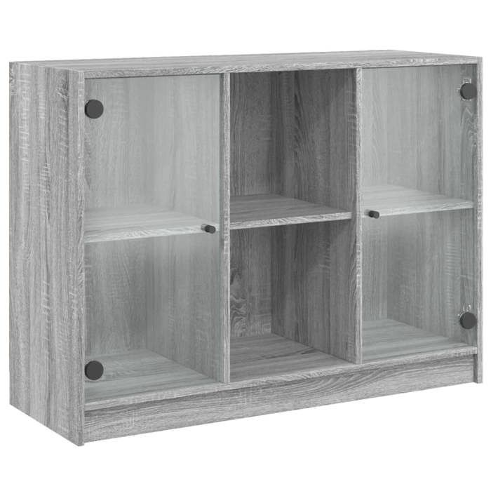 VidaXL Buffet sonoma gris 102x37x75,5 cm bois d'ingénierie, armoire de rangement, armoire latérale, buffet de salle à 3295876