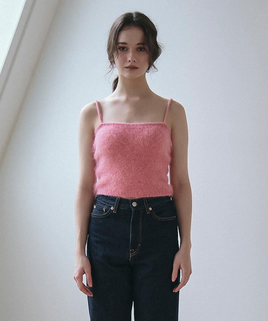 VEM.VER Baby Alpaca Knit Bustier_Pink