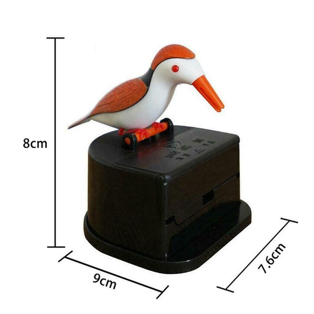 Toothpick Dispenser Automatic Bird Toothpick Box Bird Woodpecker Toothpick Dispenser Table Toothpick Box Case Storage