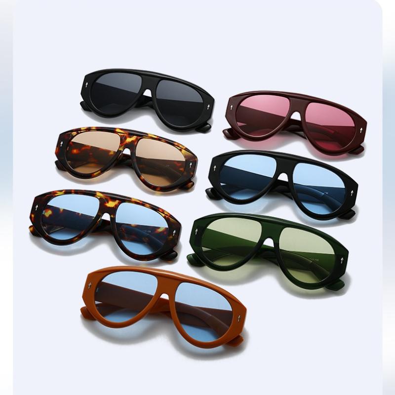 High Quality Fashion Oversized Vintage Luxury Sunglasses Women Men Travel Sunscreen UV Sunglasses