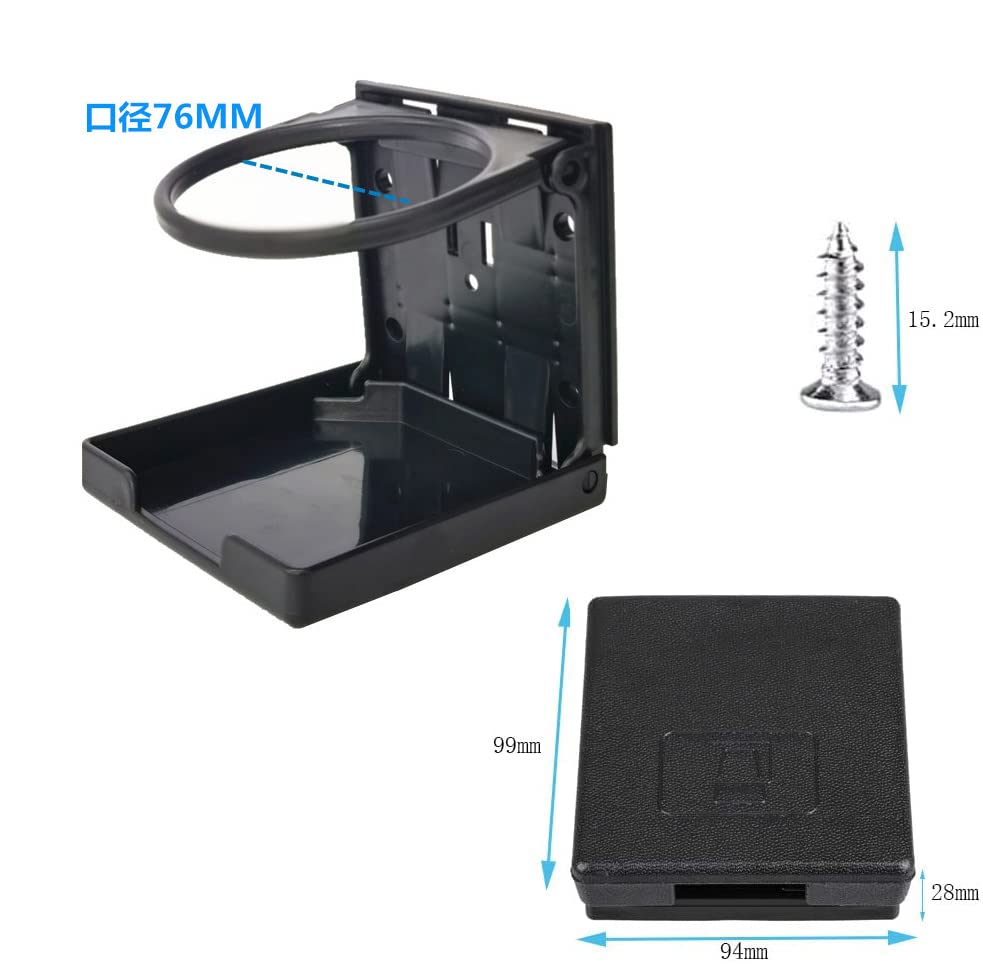 Car Drink Holder Set of 2 Foldable Plastic Bottle Bottle Cup Mount Car