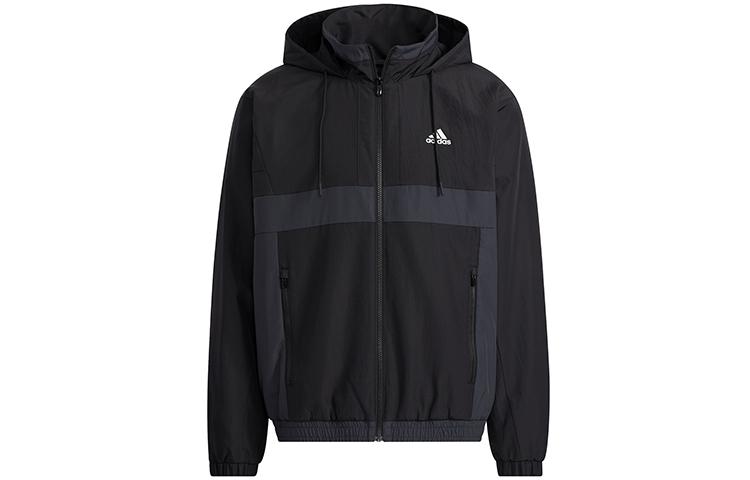 Adidas Jackets Men s Black Hooded Moderate Soft Shell H39324 S