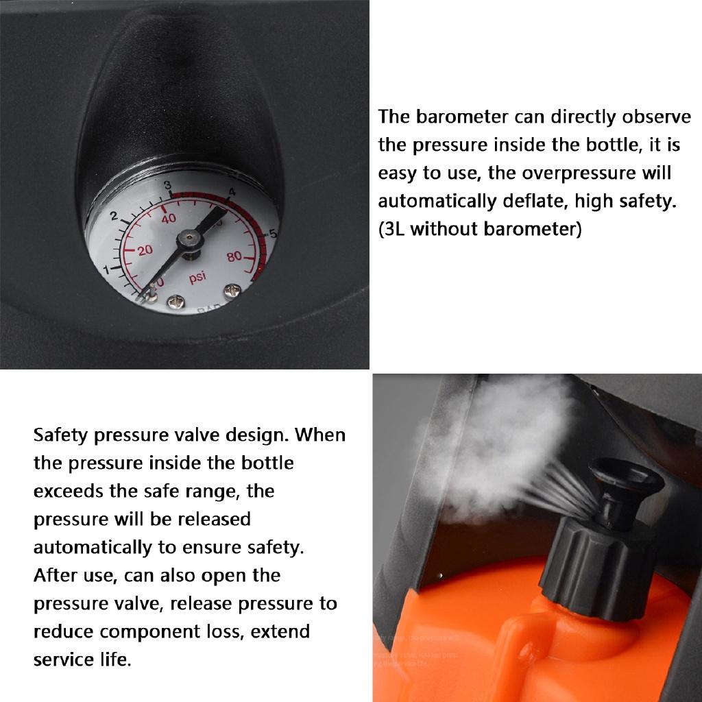 8L /3L/ 5L PP Plastic Orange Agriculture and Garden Manual Pressure Sprayer Air Pressure Type with Shoulder Strap New