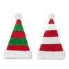 1Pcs Xmas Long Plush Holiday Red Hat Splicing Christmas Santa Hat For Woman And Man Unisex New Year Festive Party Supplies Gifts