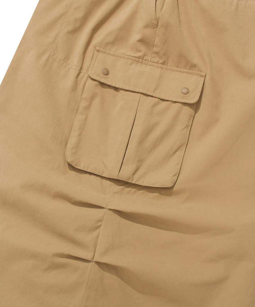 Covernat Woman Parachute Cargo Skirt Camel