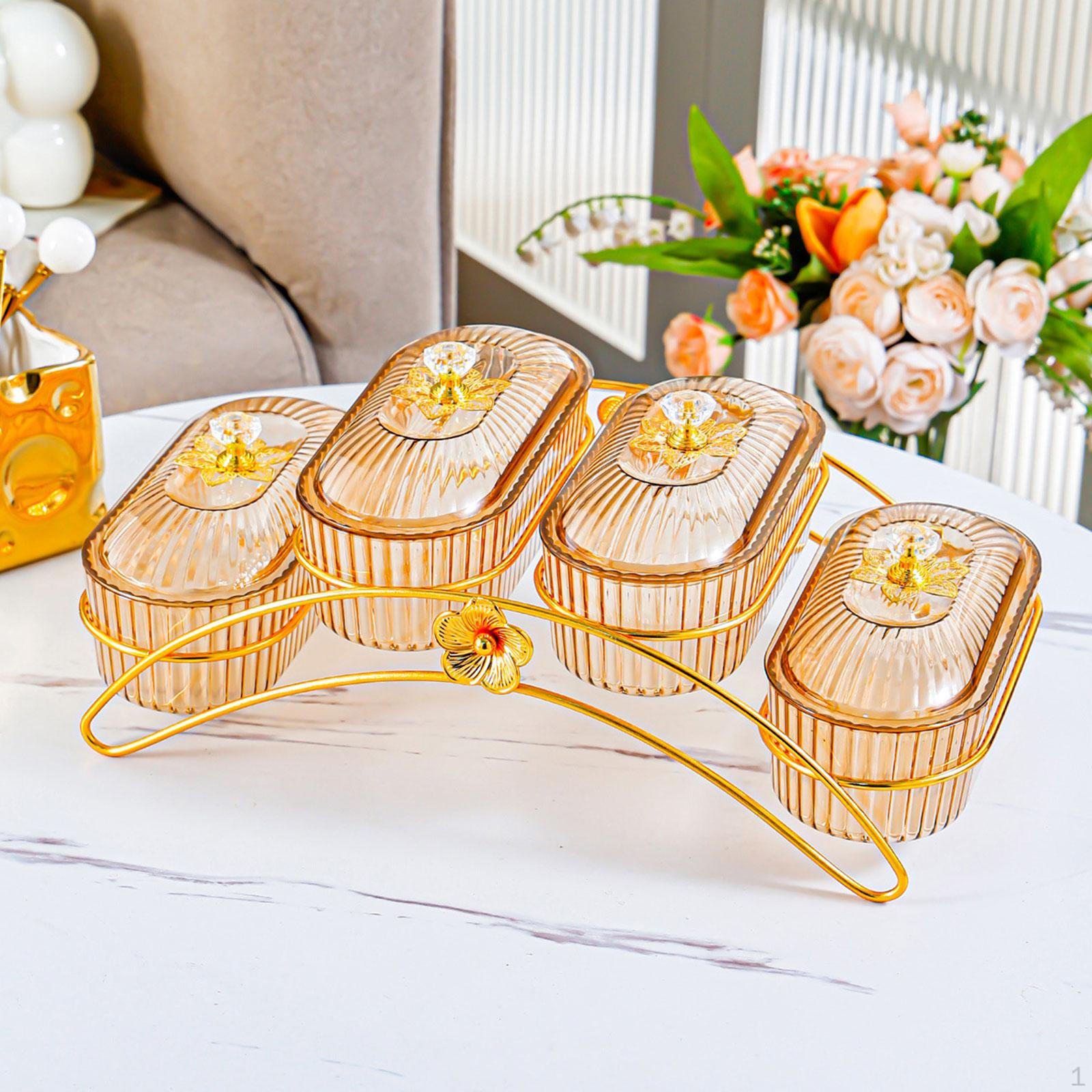 

Dried Bowl Storage Large Capacity Breakfast Trays Snack Tray Organizer for Countertop Holiday