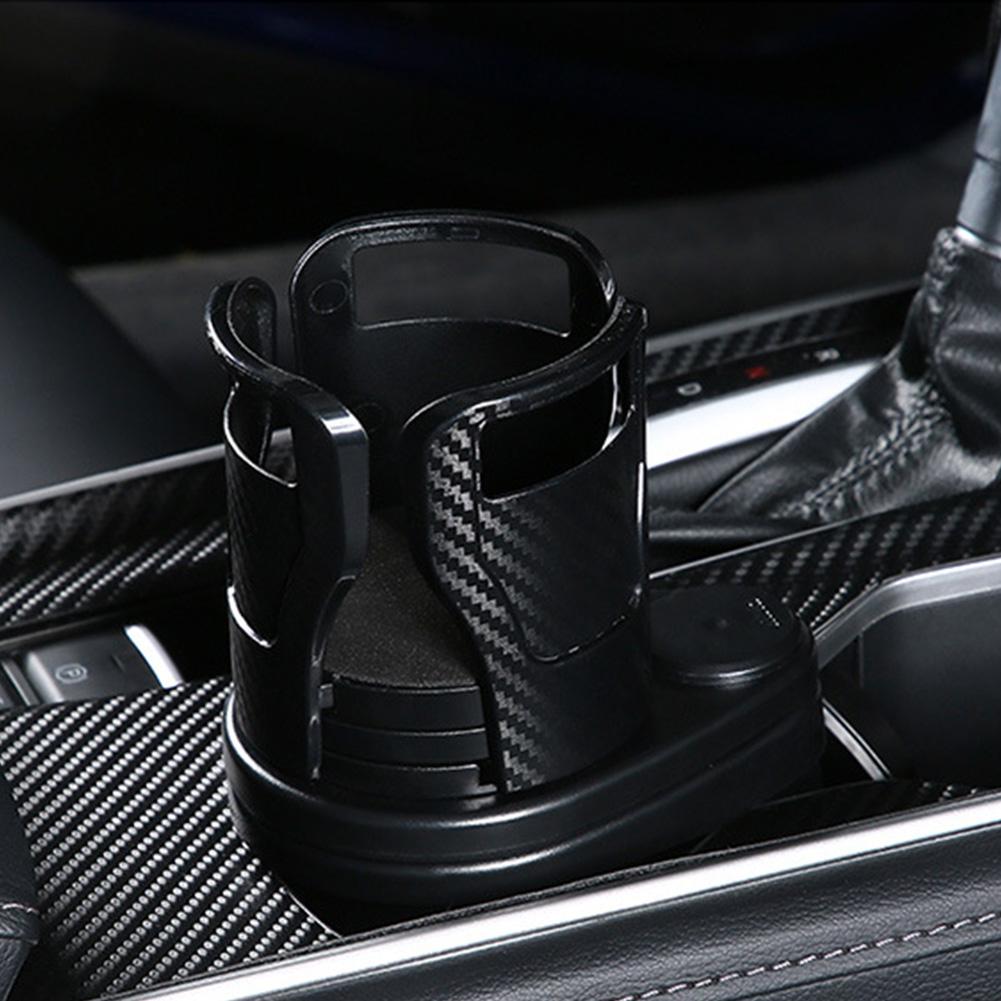 2 In 1 Cup Adapter Organizer Stand 360 Rotating Multifunctional Bottle Holder Extender Car Cup Holder Expander Adapter Base Tray