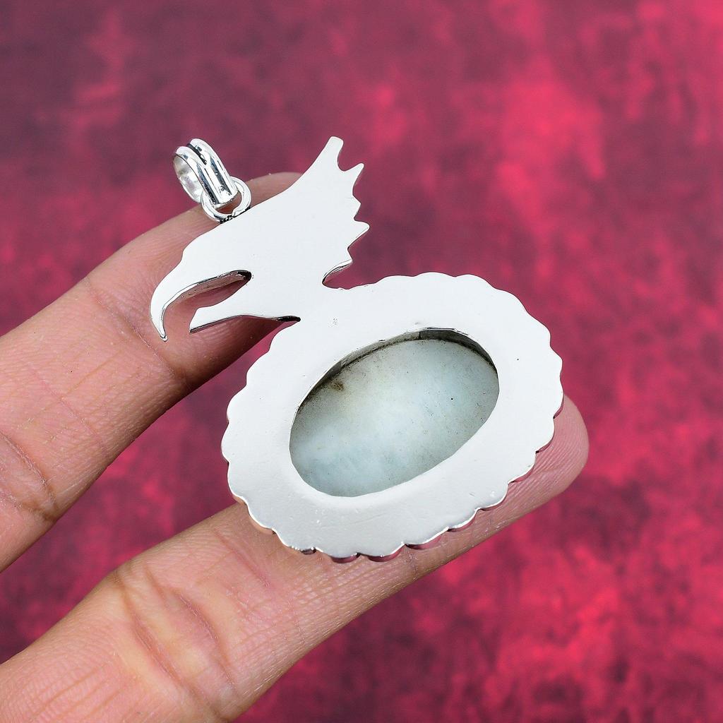 Hemimorphite Pendant, 925 Solid Sterling Silver Gemstone Jewelry, Handmade Pendant, For Thanksgiving