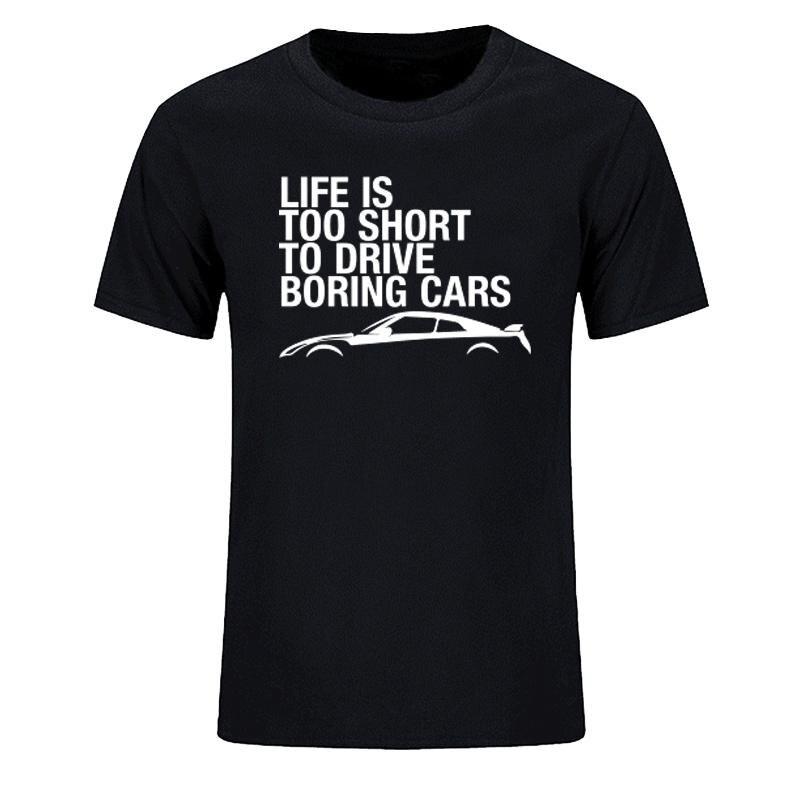 Summer Short Sleeve Cotton Tops Life's Too Short To Drive Boring