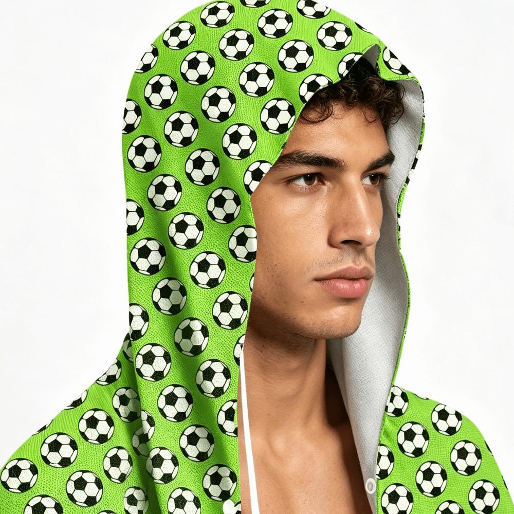Quick-Dry Cooling Sports Scarf Football Pattern Breathable Hooded Headscarf Multifunctional Lightweight UV Protection Towel