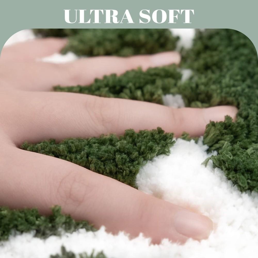 New Irregular Letter Bedroom Chair Floor Mats Anti-Slip Absorbent Faux Cashmere Carpets Soft Home Decoration Mats