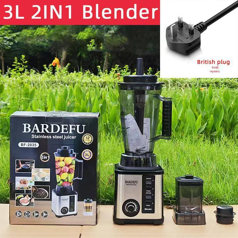 3L 6-in-1 Edelstahl Standmixer & Entsafter: Multifunktionaler Fleischwolf und Mixer