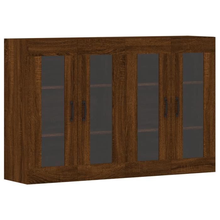 VidaXL Wall Cabinets 2 Pcs Brown Oak Engineered Wood 3197912