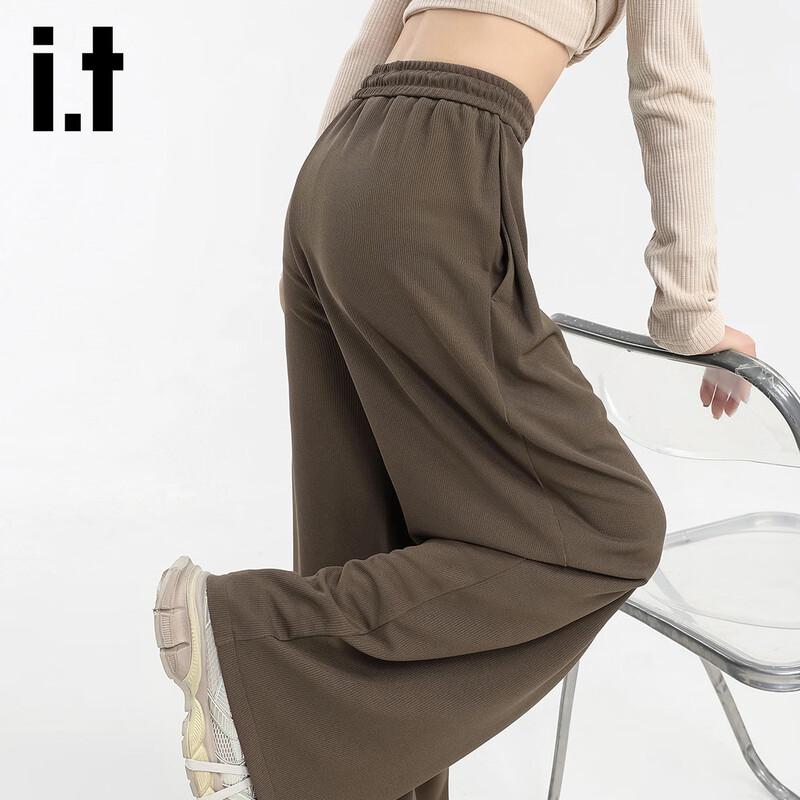 Izzue It Women's Relaxed Fit Drawstring Wide-Leg Pants