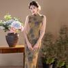 Sleeveless Daily National Style New Chinese Style Suzhou Long Cheongsam Improved Young 1011 New Women's High Sense Summer