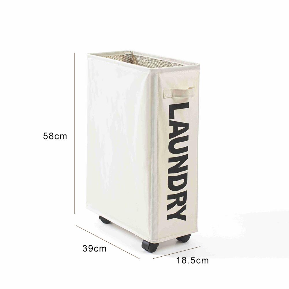 Бытовая корзина для белья на колесах складная корзина для белья сетчатый вкладыш водонепроницаемый прочный органайзер для сумки для белья бежевый 1937₽