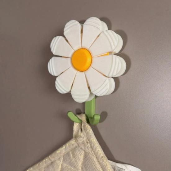 1/3Pcs Flower Refrigerator Magnet with Pedal Clips Detachable Food Bag Sealing Clamp Fridge Magnet Home Kitchen Cabinet Locker Decoration