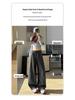 Spring 2026 High-Waisted Wide-Leg Pants - Slimming Loose Straight Casual Two-Wear Floor-Length for Women