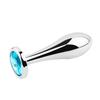 Metal Drop Anal Plug For Women Stainless Steel Three Sizes Jewel Base Butt Plug G-point Massage Adult Sex Toys Male/Famale Gay