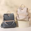 Backpack Women's Solid Color Commuter Backpack Large Capacity Contrast Color Bag