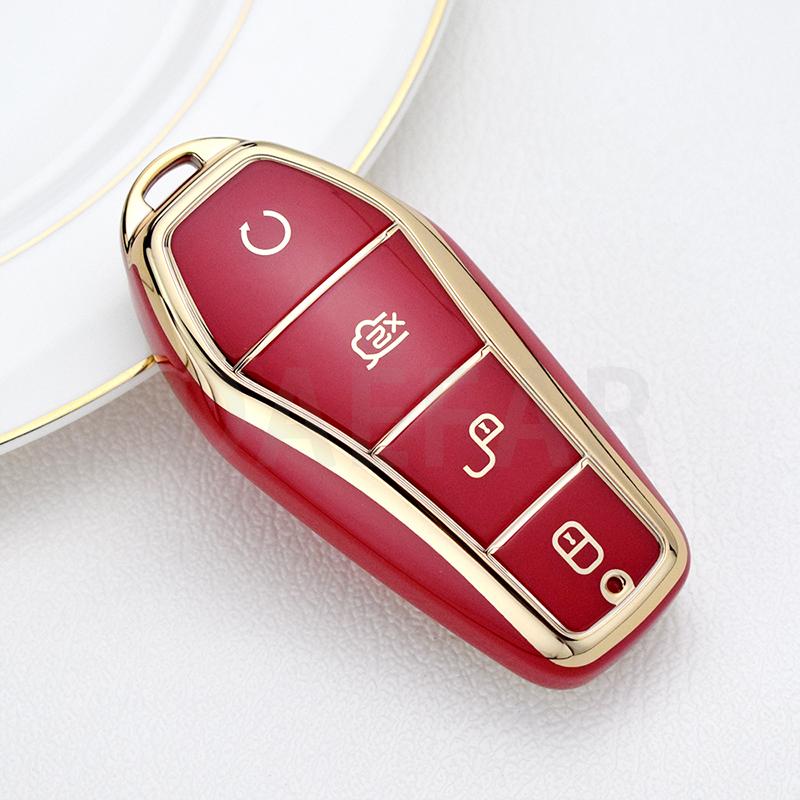 Soft TPU Car Key Case Shell Fob Holder For BYD Han Ev Tang Dm/Qin PLUS/Song Pro/MAX/Yuan Car Key Cover Accessories