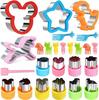 Cutters For Vegetables Fruits Cookies Sandwiches Molds Forks 25Pcs
