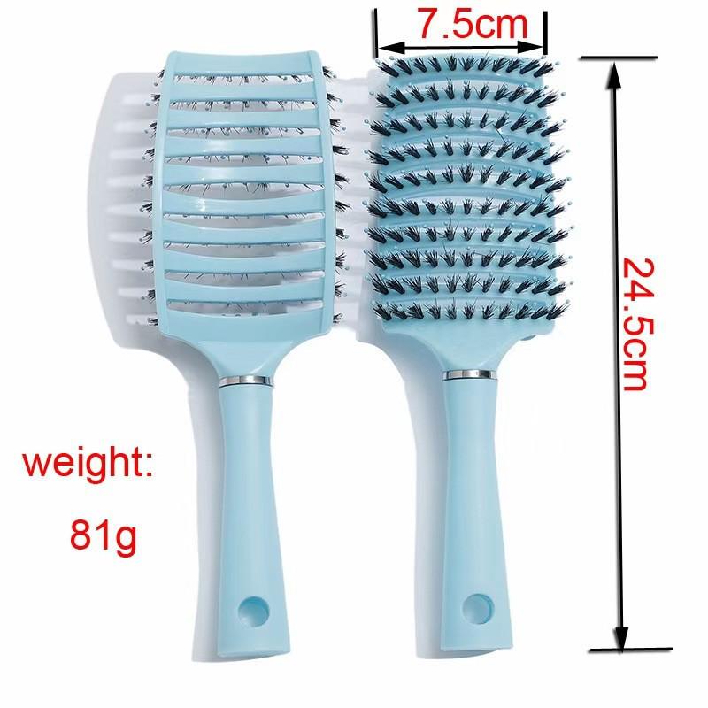 Arc-Shaped Fluffy Massage Comb for Curly & Straight Hair Styling