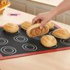 M-1Pc Perforated Silicone Baking Mat, With Puff & Round Patterns, Reusable Non-stick Oven Liner, For Cookies Macaron Bread