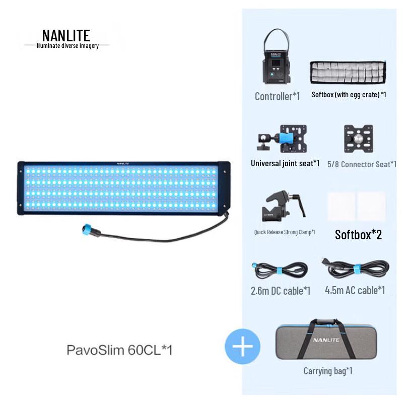 NANLITE PavoSlim Полноцветная RGB светодиодная панель