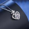 Factory Customized 14K Gold Plated S925 Sterling Silver 1CT VVS GRA Moissanite Adodo Snake Chain Heart Pendant Necklaces Gift