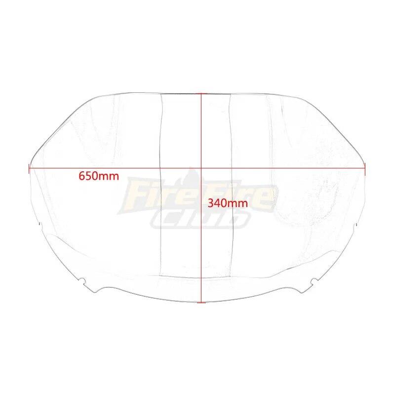 5'' 13'' motorsykkel frontrute for Harley Road Glide CVO Special FLTRXS Ultra FLTRUSE FLTRXSE FLTRX 2014-