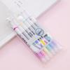 6Pcs Highlighter Pen Erasable Double-Ended Fluorescent Marker Pen Quick-Dry Non-Smudge Ink Pen for Notes And Study Revision Eye Protection