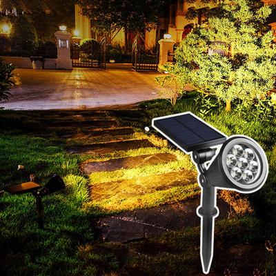 4Pcs/Set Solar Yard Light Decorative LED Low Power Consumption Compact Color Changing Lamp for Garden