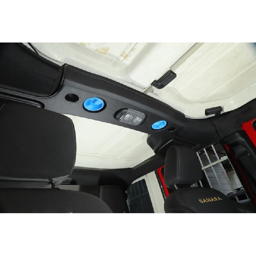 Car Roof Knob Botton Cover Decor Trim Accessories For Jeep Wrangler JK 2007-2017