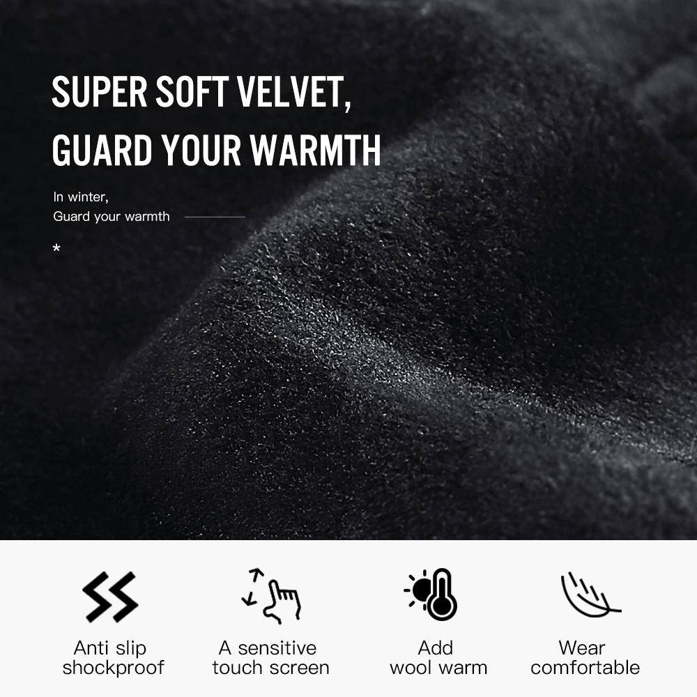 Outdoor Radhandschuhe Herbst und Winter Warm Touchscreen Verdickt Kälte- und Winddicht Sporthandschuhe