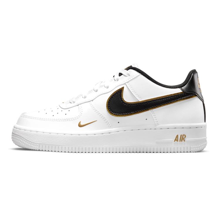 

Новые Nike Air Force 1 Low 07 LV8 Double Swoosh Белый Металлический Золотой GS DM3322-100 37.5