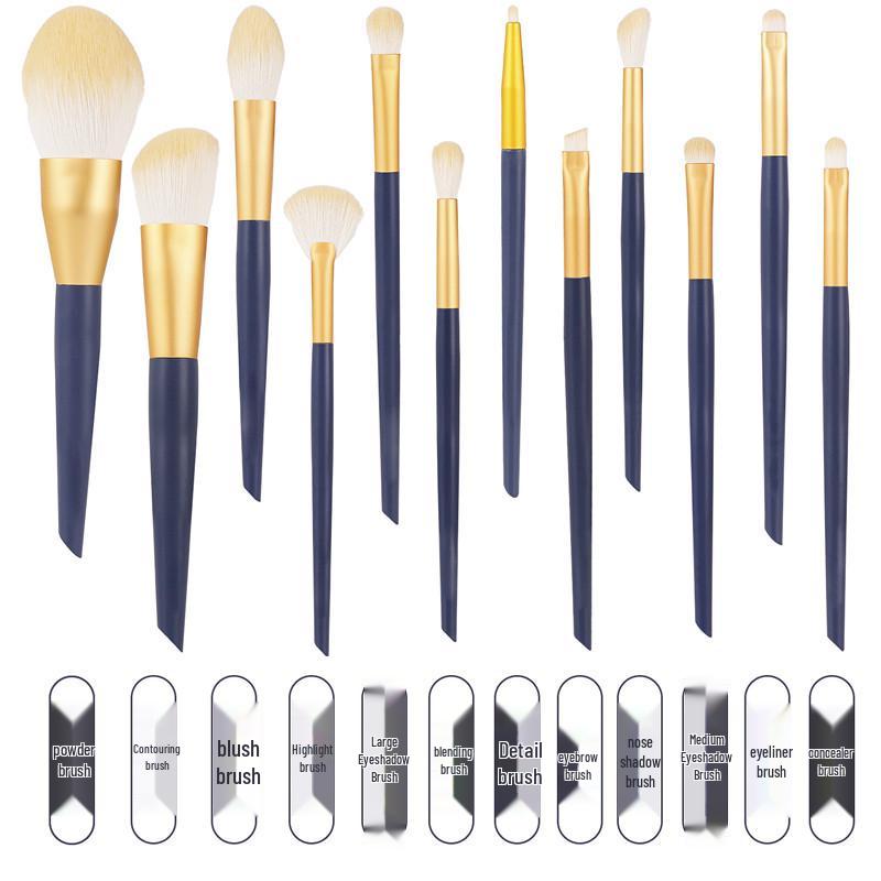 Starry Makeup Brush Set: Beginner-Friendly Soft Bristle Powder, Eyeshadow, Highlighter & Blush Brushes