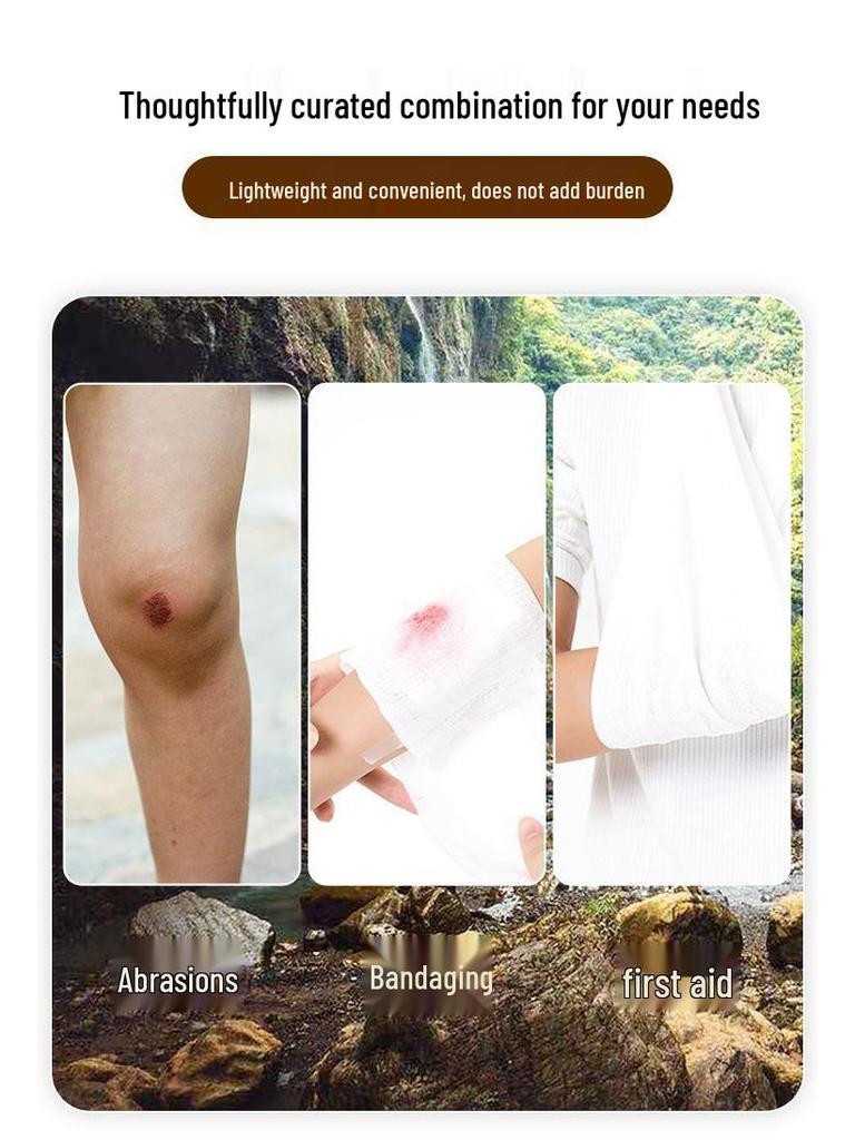 Portable Outdoor First Aid & Emergency Self-Rescue Kit