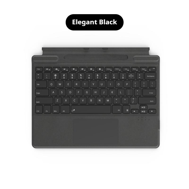 New Color Microsoft Surface Pro 8/9/X/10/11 Bluetooth Magnetic Keyboard with Pen Slot,Touchpad and 7-color Backlit Keyboard