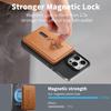 Adjustable Viewing Angle Phone Stand Card Storage Foldable Design Magnetic Backing PU Leather Construction